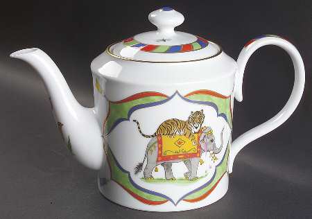 Tiger Raj Teapot & Lid