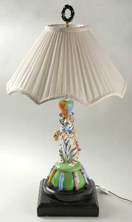 Tiger Raj 23" Electric Lamp & Shade