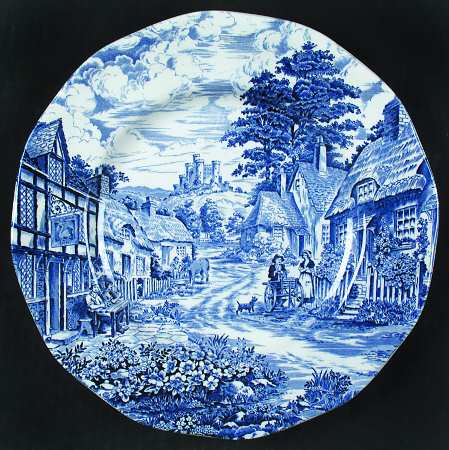 English Village Blue by Crown Sussex