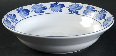 Blue Leaves Coupe Soup Bowl