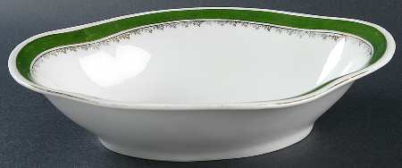 21170 Green (Altwasser) 9" Oval Vegetable Bowl