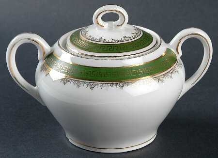 21170 Green (Altwasser) Mini Sugar Bowl & Lid