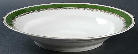 21170 Green (Altwasser) Large Rim Soup Bowl