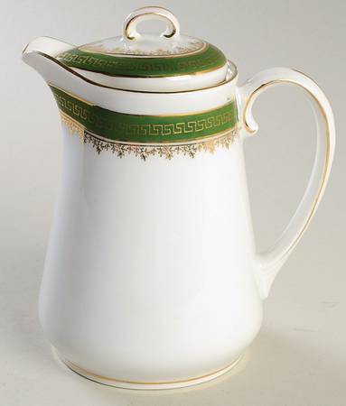 21170 Green (Altwasser) Creamer & Lid