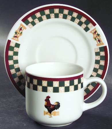 Country Inn Collection Flat Cup & Saucer Set
