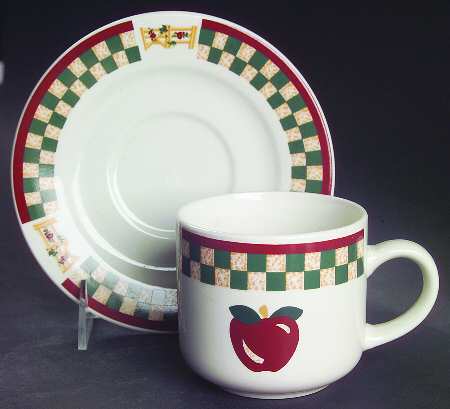 Country Inn Collection Flat Cup & Saucer Set