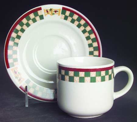 Country Inn Collection Flat Cup & Saucer Set