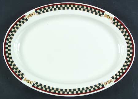 Country Inn Collection 15" Oval Serving Platter