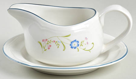 Shades Crest Gravy Boat & Underplate