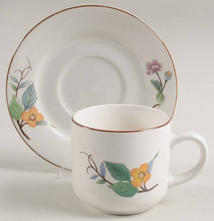 Woodhill Flat Cup & Saucer Set