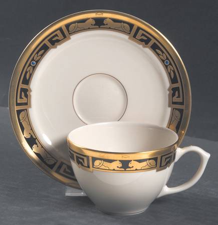 La Maison De L'Art Deco Flat Cup & Saucer Set