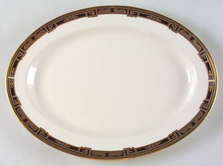 La Maison De L'Art Deco 14" Oval Serving Platter