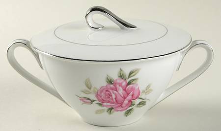 Brittany Rose Sugar Bowl & Lid