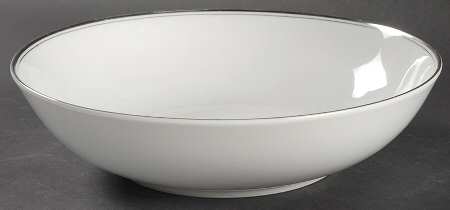 Platinum Wedding Band 9" Round Vegetable Bowl