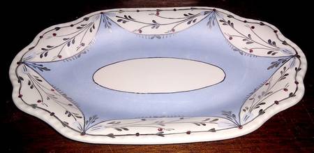 Ruskin (Blue) Underplate for Gravy Boat
