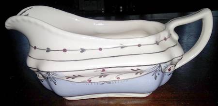 Ruskin (Blue) Gravy Boat
