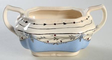 Ruskin (Blue) Sugar Bowl No Lid