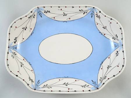 Ruskin (Blue) 15" Oval Serving Platter