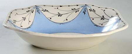 Ruskin (Blue) 9" Oval Vegetable Bowl