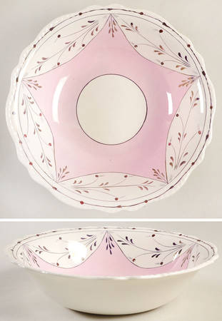 Ruskin (Pink) 9" Round Vegetable Bowl