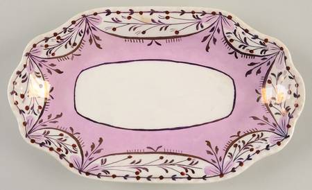 Ruskin (Pink) Underplate for Gravy Boat