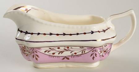 Ruskin (Pink) Gravy Boat