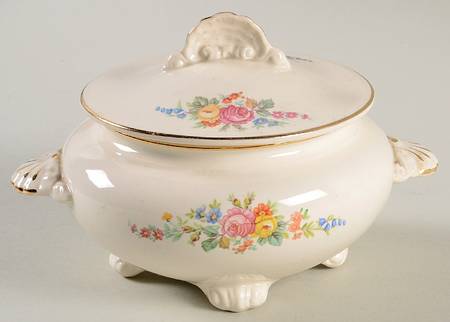 Bouquet Sugar Bowl & Lid