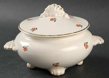 Cardinal Sugar Bowl & Lid