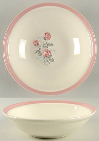 Dixie Rose (No Trim) 8" Round Vegetable Bowl