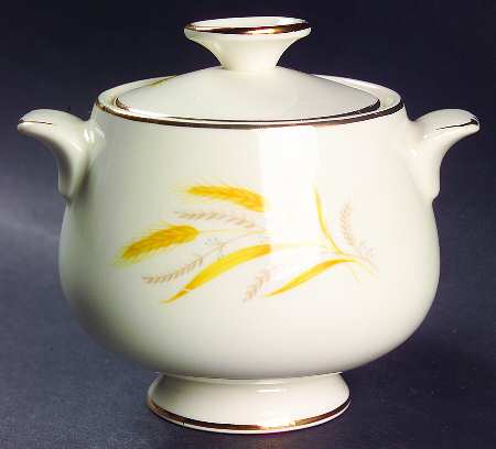 Golden Harvest Sugar Bowl & Lid
