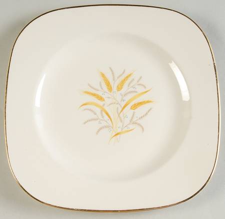 Golden Harvest Square Salad Plate