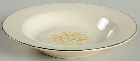 Golden Harvest Rim Soup Bowl