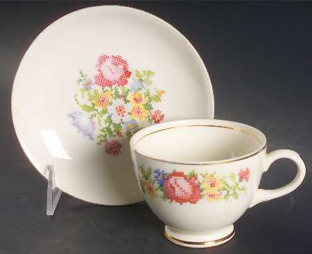 Heirloom Footed Cup & Saucer Set
