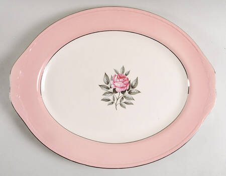 Norway Rose 15" Oval Serving Platter