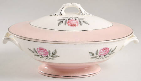Norway Rose Oval Covered Vegetable