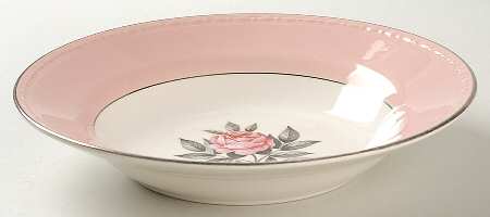 Norway Rose Rim Soup Bowl