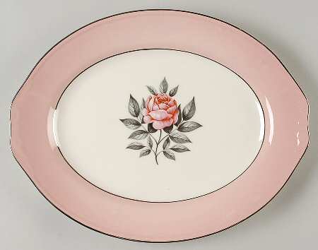 Norway Rose 11" Oval Serving Platter