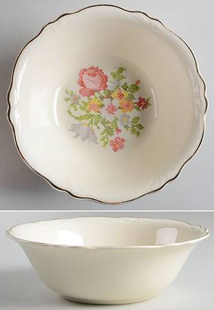 Petipoint 8" Round Vegetable Bowl