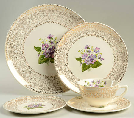 Springviolet 5 Piece Place Setting