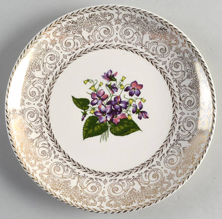 Springviolet Salad Plate