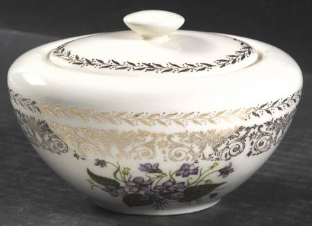 Springviolet Sugar Bowl & Lid