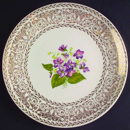 Springviolet Salad Plate