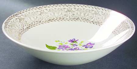Springviolet 8" Round Vegetable Bowl