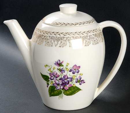 Springviolet Teapot & Lid