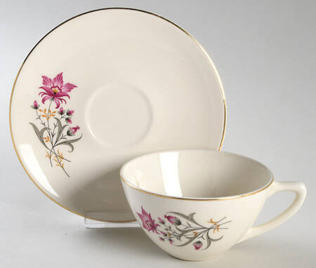 Stardust Flat Cup & Saucer Set