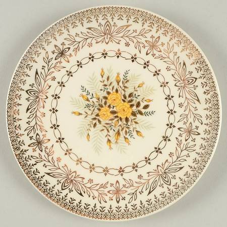 Yellow Rose Bread & Butter Plate