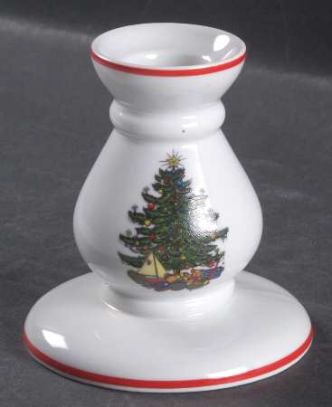 American Christmas Tree (White) 3" Candlestick