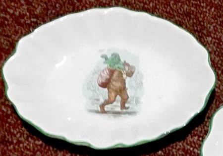 Cajun Christmas 6" Oval Scalloped Dish