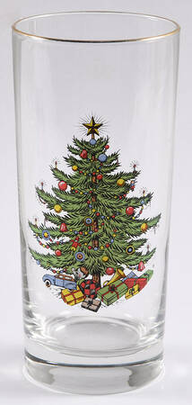 Christmas Tree (Narrow Green Band) Glassware Cooler