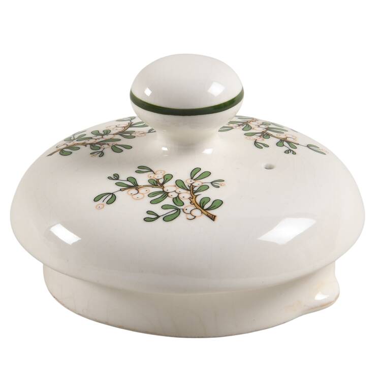 Christmas Tree (Narrow Green Band) Lid for Teapot